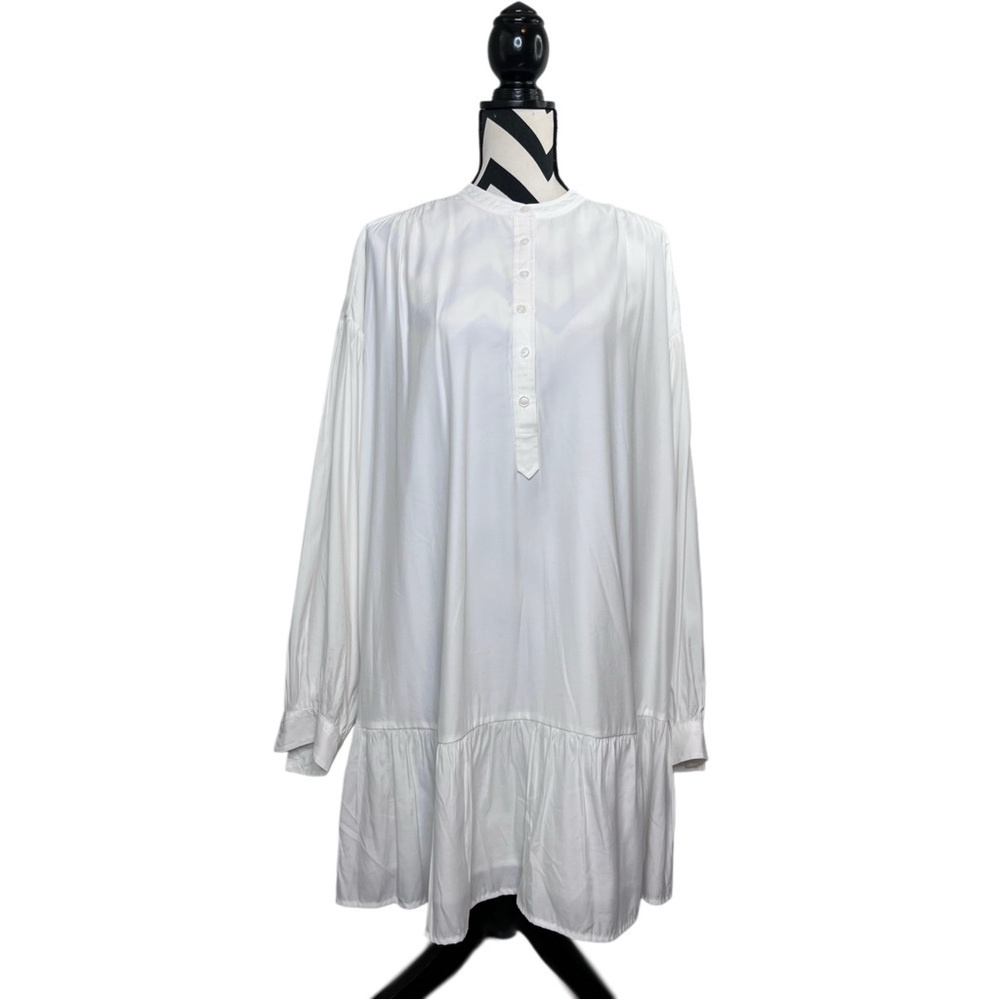 Elizabeth and James Sz XL Minimalist Contemporary Puff Sleeve Tunic Dress